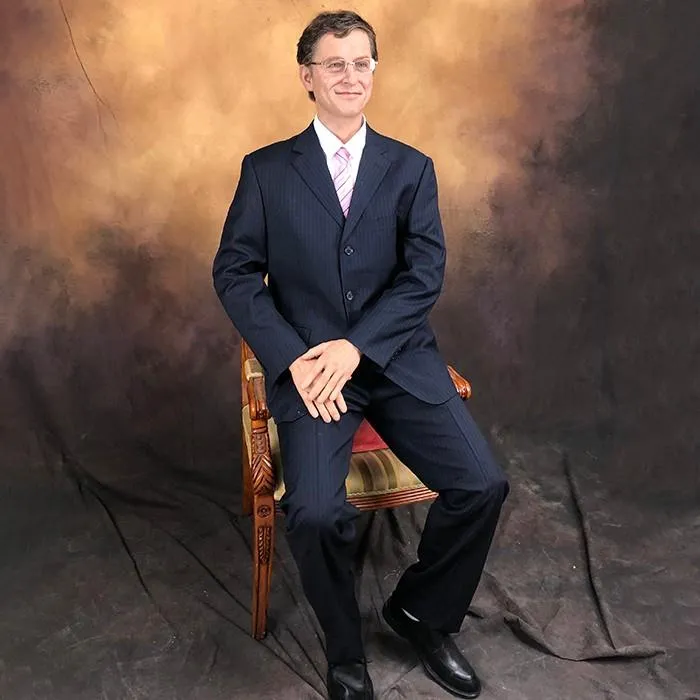 Bill Gates 1:1 Hyper Realistic Rubber Silicone Statue